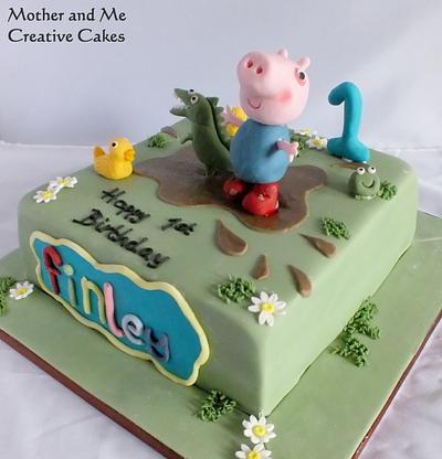 George and Dinosaur - Cake by Mother and Me Creative Cakes