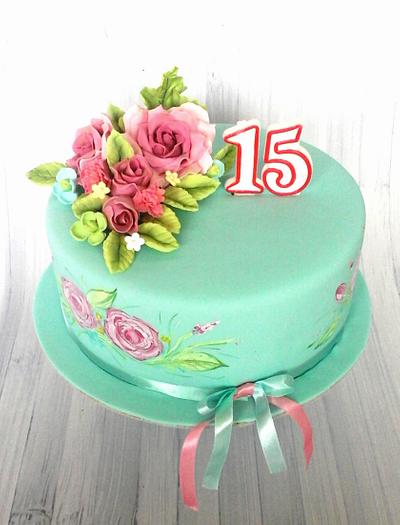 15th birthday  cake  - Cake by Daria