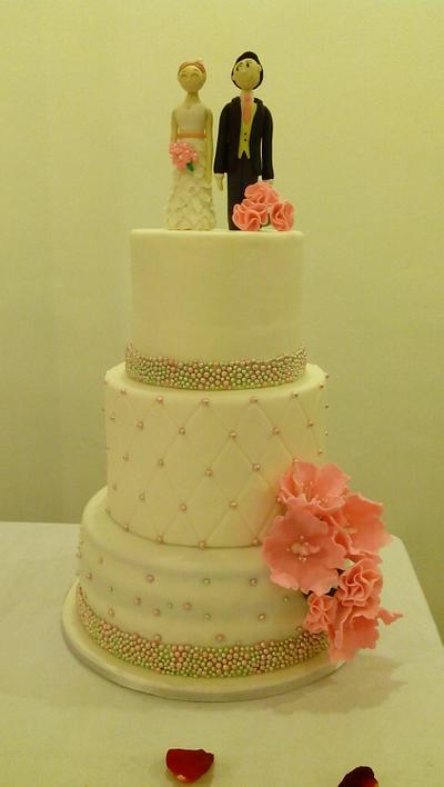 wedding cake - Cake by simplydolci