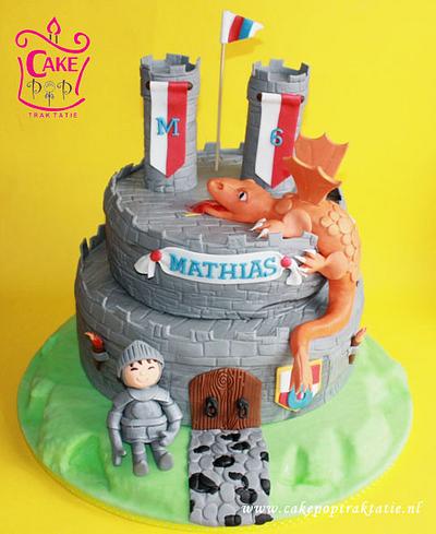 Knights and Dragons castle - Cake by Cakepoptraktatie
