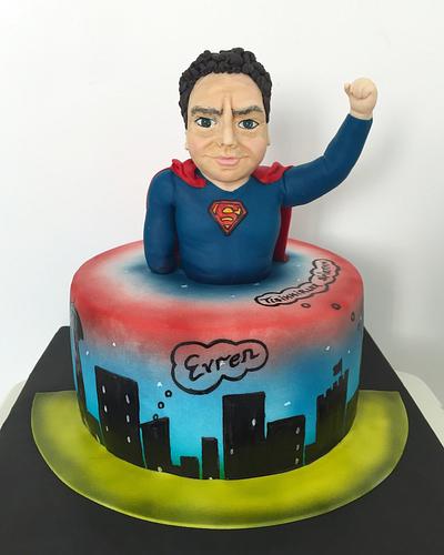 superman in Ankara - Cake by Pinar Aran