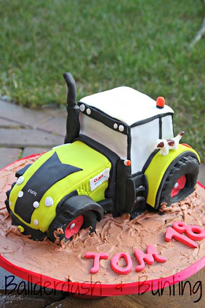 Claas Tractor Cake - Cake by Ballderdash & Bunting