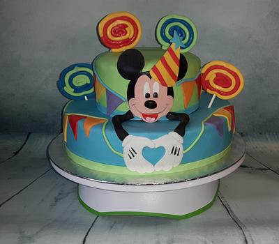 Mickey Mouse cake - Cake by Pluympjescake