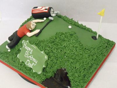 slippy golf cake  - Cake by zoe