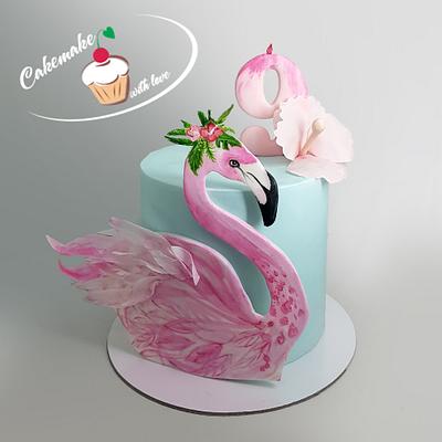 Flamingo cake - Cake by Cakemake