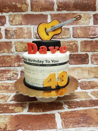 Classic guitar cake - Cake by Alka