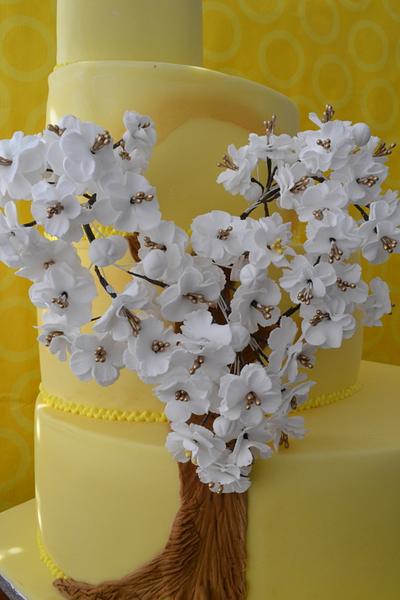 Sakura tree of love - Cake by AgentSucreeKroxy