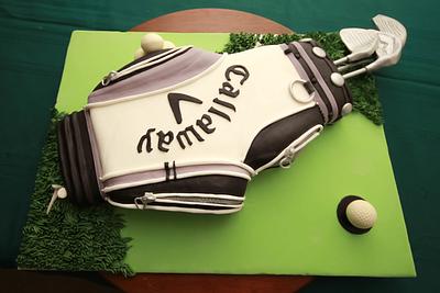 Golf Bag Cake - Cake by Cakes and Takes