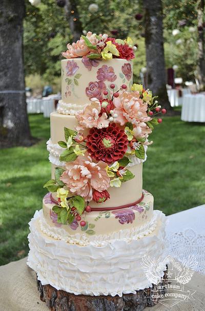 Rustic Country Wedding Cake - Cake by Liz Marek