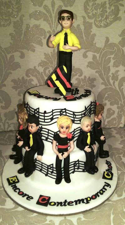 Choir Birthday cake - Cake by MySugarFairyCakes