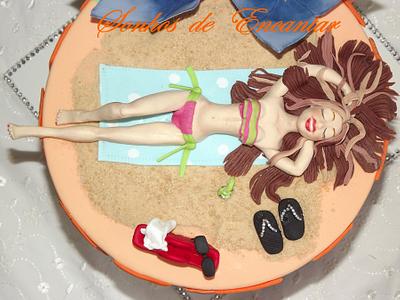 beach cake - Cake by Sonhos de Encantar by Sónia Neto