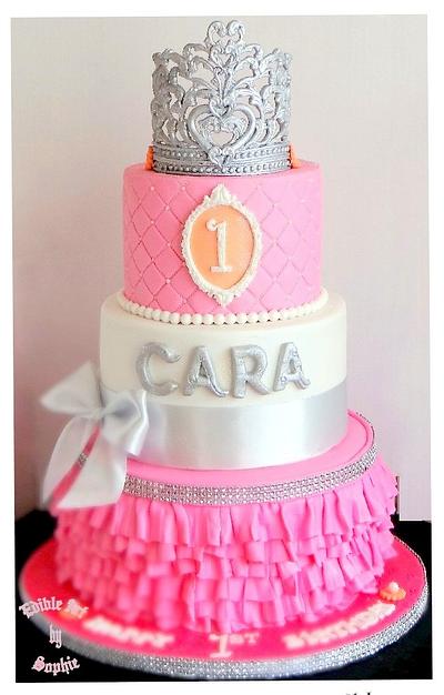 Ruffles and Tiaras and everything nice! - Cake by sophia haniff