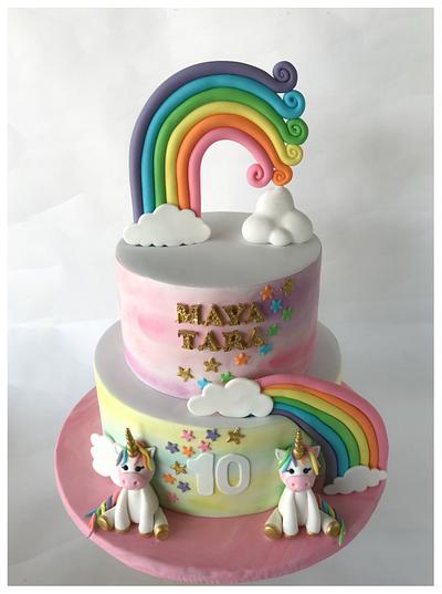 Rainbows and Unicorns  - Cake by Homebaker