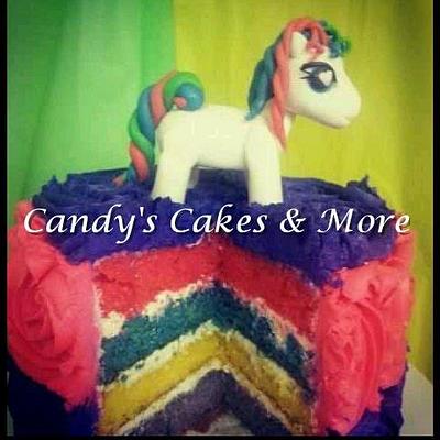 Rainbow Pony - Cake by Candy