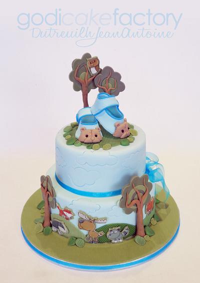 Tiny shoes bears Woodland - Cake by Dutreuilh Jean-Antoine