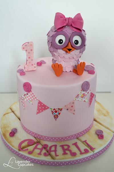 Little Miss Owl Cake - Cake by LavenderCupcakes