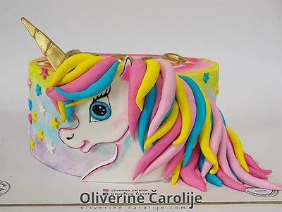 Unicorn Cake  - Cake by Oliverine Čarolije 