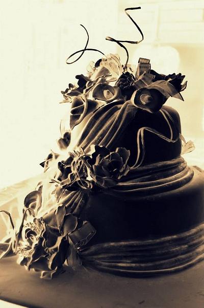 wedding cake - Cake by sweetiepie76