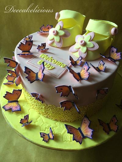Pitter, Patter, Flutter, Flutter.. - Cake by Deepa Shiva - Deecakelicious