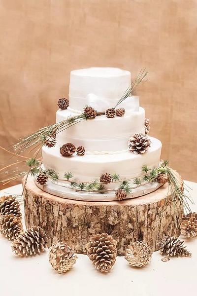 Winter wedding - Cake by Cakemom1979