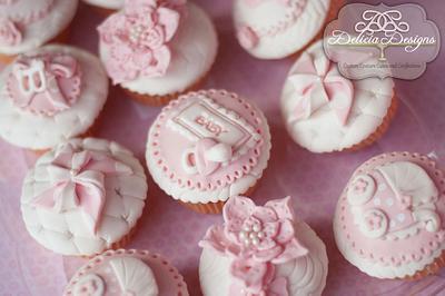 Baby Girl Cupcakes - Cake by Delicia Designs