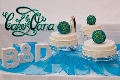 Hydrangea Weddingcake - Cake by cakesbyoana