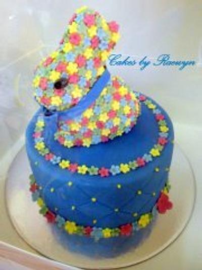 Easter Bunny Raffle Prize - Cake by Raewyn Read Cake Design
