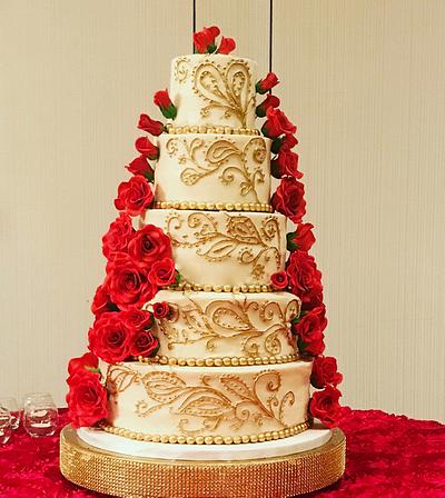 Elegant Indian Wedding Cake - Cake by It Takes The Cake