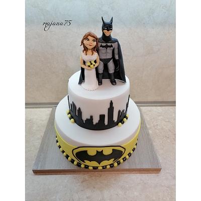 Wedding batman cake - Cake by Marianna Jozefikova