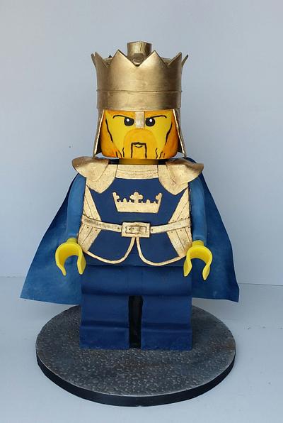 Lego King Minifigure - Cake by Pamela Jane