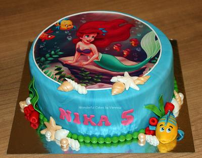 Ariel, the little mermaid - Cake by Vanessa