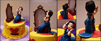 Cake for a beautiful lady who loves to getting ready and pampers herself . - Cake by Sanchita Nath Shasmal