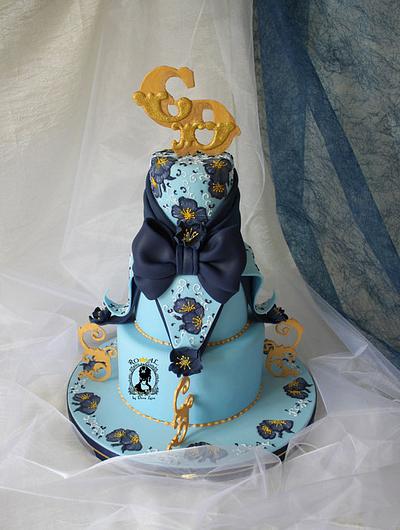 WEDDING BLUE - Cake by ARISTOCRATICAKES - cake design by Dora Luca