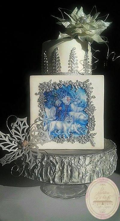 ''Magic Christmas" wafer paper design - Cake by Il Laboratorio Di Raffy
