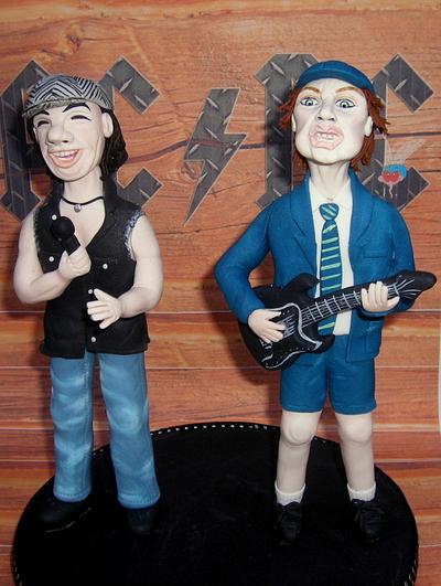 AC/DC's Angus & Brian - Cake by Karen Geraghty