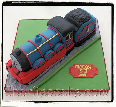 Gordon the Tank Engine Cake - Cake by Charlie Jacob-Gray