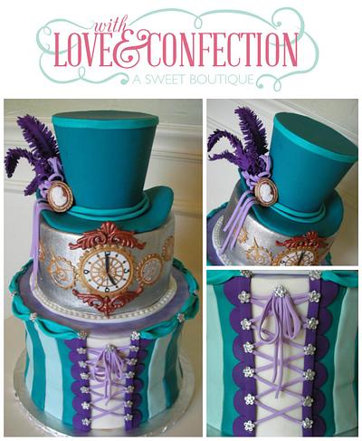 Steampunk Victoriana - Cake by Veronica Arthur | The Butterfly Bakeress 