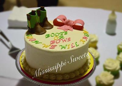 Boots or Bows - Cake by Wendy McMullen