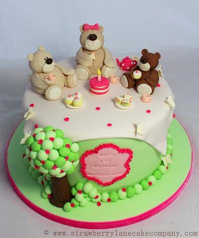 Teddy Bears Picnic Cake - Cake by Strawberry Lane Cake Company