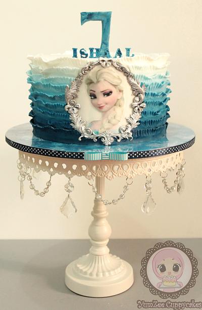 Elegant Elsa Cake - Cake by YumZee_Cuppycakes
