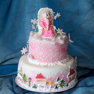 Snow Queen (Frozen) - Cake by Eva Kralova
