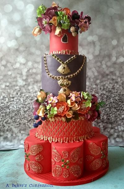 Radiant Red - Cake by Janannie Rangaswamy