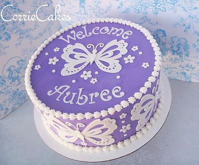 butterfly baby shower - Cake by Corrie