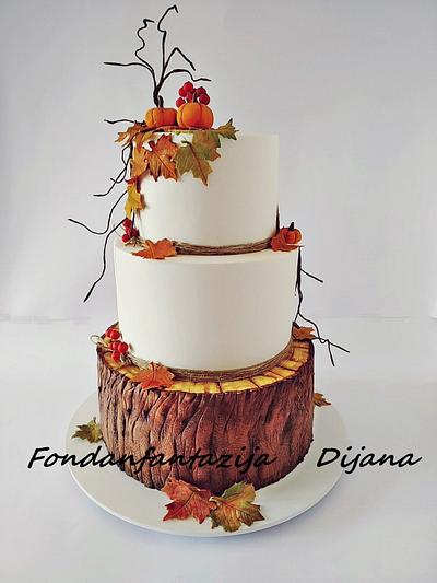  Autumn wedding - Cake by Fondantfantasy