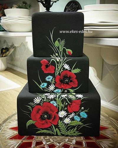 Poppies - Cake by Aniko Vargane Orban
