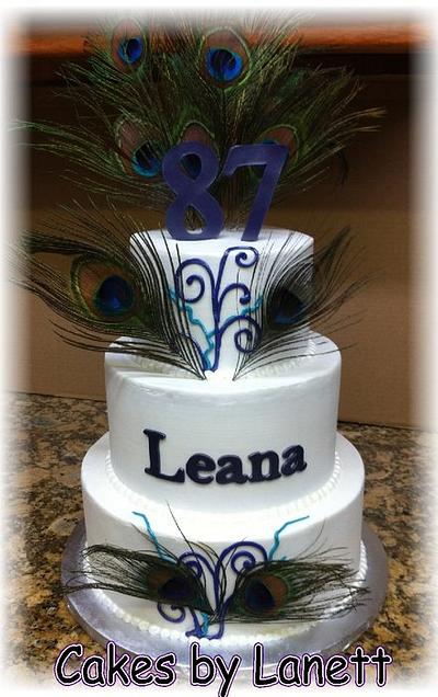 Peacock Cake - Cake by Lanett