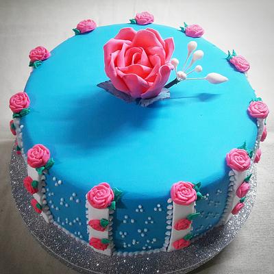 Shabby chic cake - Cake by MARCELA CORCA
