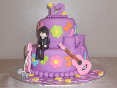 Adam Lambert, Music and Purple - Cake by Pamela Sampson Cakes