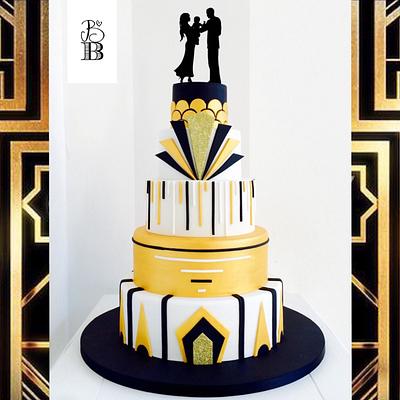 Great Gatsby wedding cake - Cake by Bella's Bakery