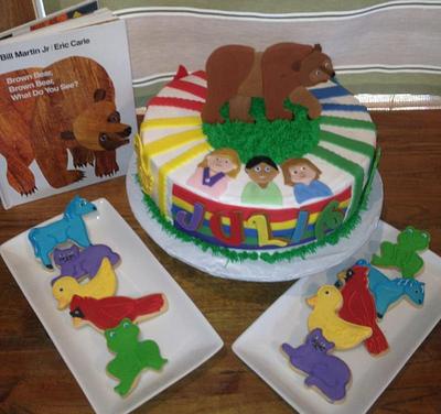 Eric Carle's "Brown Bear" - Cake by Michelle 